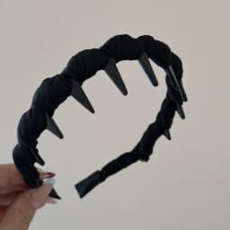 Satin fabric winding thickened wave upside down comb headband new simple and versatile face wash headband hair accessories new