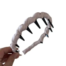 Satin fabric winding thickened wave upside down comb headband new simple and versatile face wash headband hair accessories new