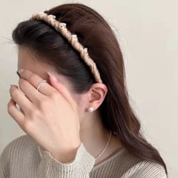 Satin fabric winding thickened wave upside down comb headband new simple and versatile face wash headband hair accessories new