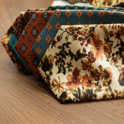 Retro 8cm Width Brown Floral Neck Ties For Men Women Casual Fashion Silky Printed Neckties Wedding Soft Tie Tuxedo Cravat Gift