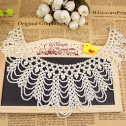 Beautiful New 1 Pcs Pearl Bow Pearl Collar Necklace Hand Woven Pearl Necklace Clothing Accessories Women's Creative Gifts