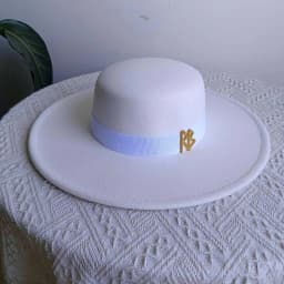 Canotier Hat Flat Top Fedora Women's Autumn and Winter Vacation Diamond Striped Sun Hat Women's Fedora sombreros para mujer