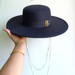 Canotier Hat Flat Top Fedora Women's Autumn and Winter Vacation Diamond Striped Sun Hat Women's Fedora sombreros para mujer