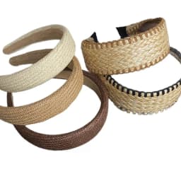 1PC Vacation-style Straw Woven Wide-brimmed Headband - Bohemian Head for Seaside Photos, Stylish and Versatile Hair Clip/Hair Ac