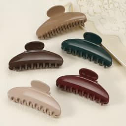 11CM Simple Large Hair Claws Clips Crab Hair Barrettes Women Girls PC Plastic Hair Clamps Ponytail Hairpins Hair Accessories