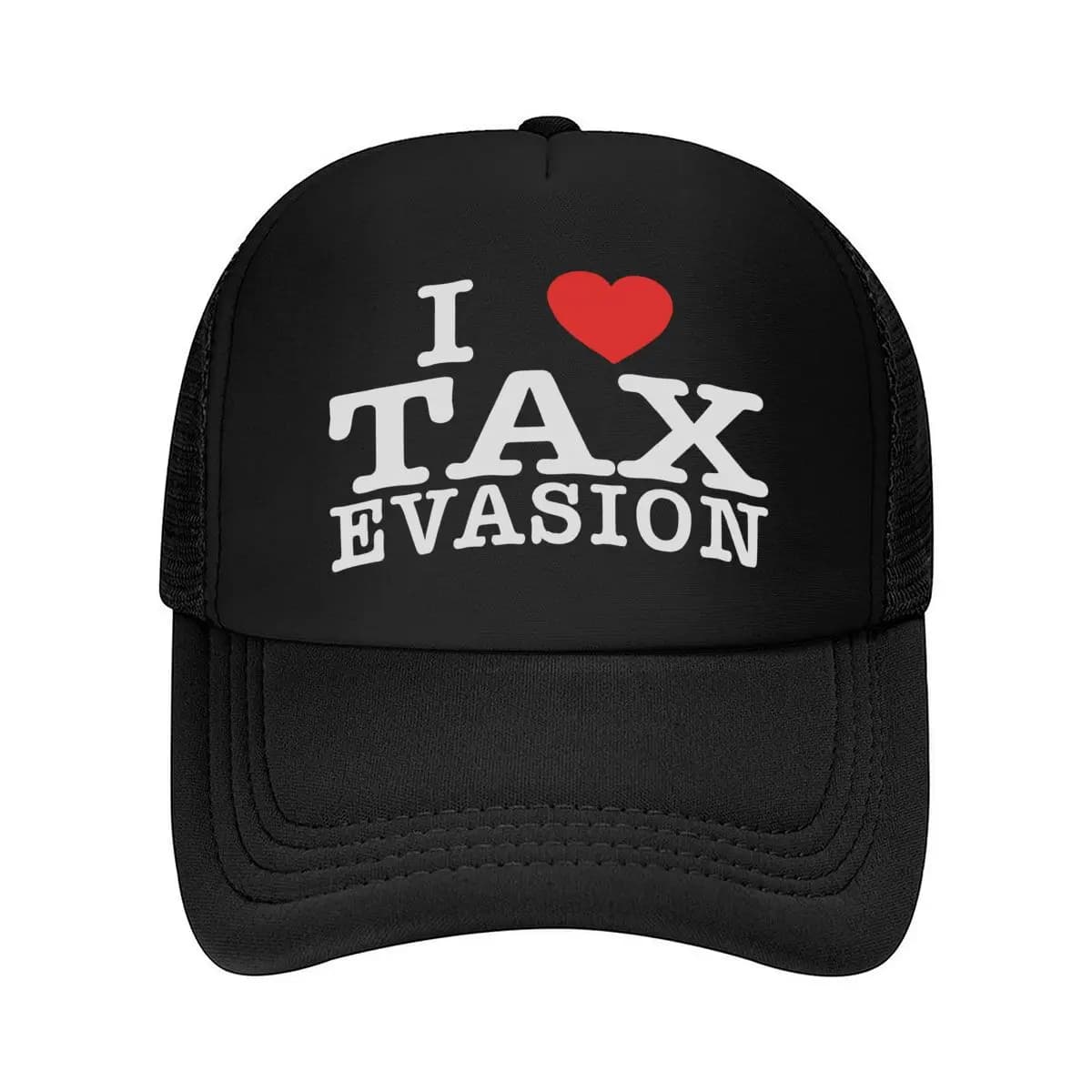 “Tax Evasion Humor, Meme Design” Mesh Baseball Cap