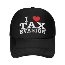 “Tax Evasion Humor, Meme Design” Mesh Baseball Cap