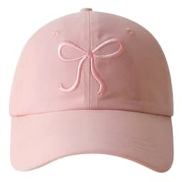Cute Korean Ins Baseball Cap Women Bow Design Sweet Romantic Pink Soft Top Hat Fashion Adjustable Snapback
