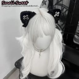 Y2K Girl Gothic Lolita Punk Hairpin Harajuku Women Diamond Cross Bow Cat Ear Hair Accessories Hair Clips Cute Hair Barrettes