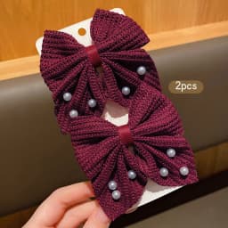 4 fashionable bow hair clips suitable for daily use