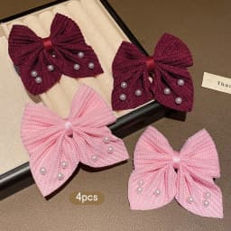 4 fashionable bow hair clips suitable for daily use