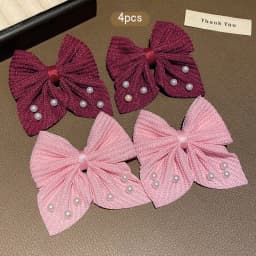 4 fashionable bow hair clips suitable for daily use