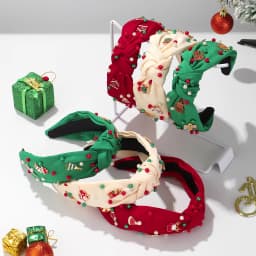 1pc Christmas Headband with Snowflake and Pearl, High Crown Retro Headband for Women, Wide Edge Hair Clip, Hair Accessory Headba