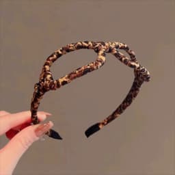 Styling Headdress Brown Headband Leopard Print 2in1 Glasses Headband Hairpin Eyeglass Frame Headdress Women