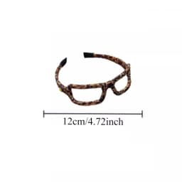 Styling Headdress Brown Headband Leopard Print 2in1 Glasses Headband Hairpin Eyeglass Frame Headdress Women