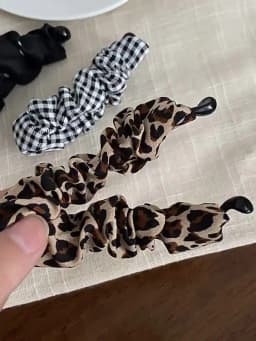 Vintage Leopard Print Dot Plaid Banana Hair Clip For Women Girls Sweet Hair Ornament Hairpin Barrette Fashion Hair Accessories