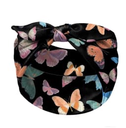 Widening Bohemian Style Printed Front Knot Rabbit Ear Elastic Headband