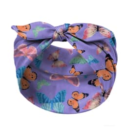 Widening Bohemian Style Printed Front Knot Rabbit Ear Elastic Headband