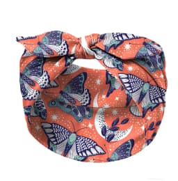 Widening Bohemian Style Printed Front Knot Rabbit Ear Elastic Headband