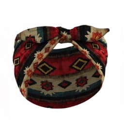 Widening Bohemian Style Printed Front Knot Rabbit Ear Elastic Headband