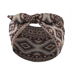Widening Bohemian Style Printed Front Knot Rabbit Ear Elastic Headband