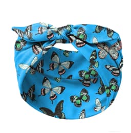 Widening Bohemian Style Printed Front Knot Rabbit Ear Elastic Headband