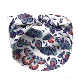 Widening Bohemian Style Printed Front Knot Rabbit Ear Elastic Headband