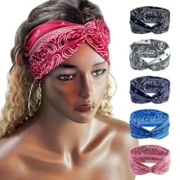 Wide Headbands For Women Large Turban Workout Headband Fashion Yoga Hair Bands Twisted Thick Hair Accessories