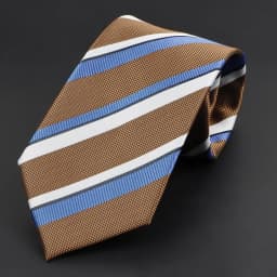 Luxury Business Men Tie Sage Green Orange Stripes Neckties Fit Wedding Party Office Group Holiday Party Daily Cravat Accessories