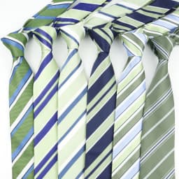 Luxury Business Men Tie Sage Green Orange Stripes Neckties Fit Wedding Party Office Group Holiday Party Daily Cravat Accessories