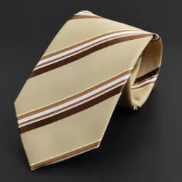 Luxury Business Men Tie Sage Green Orange Stripes Neckties Fit Wedding Party Office Group Holiday Party Daily Cravat Accessories