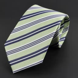 Luxury Business Men Tie Sage Green Orange Stripes Neckties Fit Wedding Party Office Group Holiday Party Daily Cravat Accessories