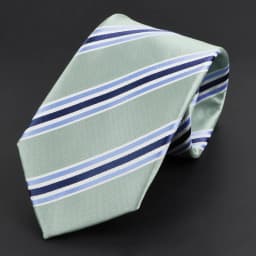 Luxury Business Men Tie Sage Green Orange Stripes Neckties Fit Wedding Party Office Group Holiday Party Daily Cravat Accessories