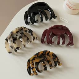 1PC The new French high-end temperament thickened acetate shark clip back of the head updo women's headdress hair grab