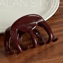 1PC The new French high-end temperament thickened acetate shark clip back of the head updo women's headdress hair grab