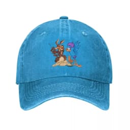 Control The Remote Baseball Cap for Men Women Distressed Denim Sun Cap Roadrunner Wile E Coyote Cartoon Outdoor Running Caps Hat