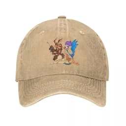 Control The Remote Baseball Cap for Men Women Distressed Denim Sun Cap Roadrunner Wile E Coyote Cartoon Outdoor Running Caps Hat