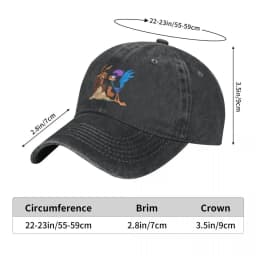 Control The Remote Baseball Cap for Men Women Distressed Denim Sun Cap Roadrunner Wile E Coyote Cartoon Outdoor Running Caps Hat