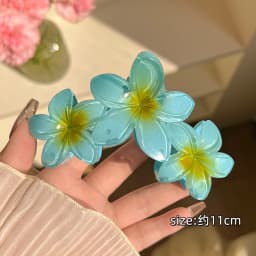 1/2pcs Fashion Gradient Egg Flower Hair Claws Clip For Women Sweet Acrylic Girls Hairpins Headwear Hair Accessorie