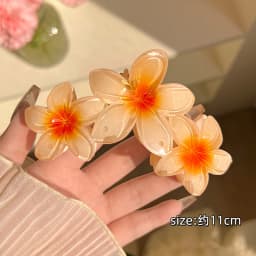 1/2pcs Fashion Gradient Egg Flower Hair Claws Clip For Women Sweet Acrylic Girls Hairpins Headwear Hair Accessorie