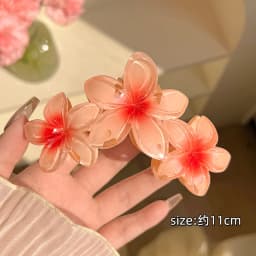 1/2pcs Fashion Gradient Egg Flower Hair Claws Clip For Women Sweet Acrylic Girls Hairpins Headwear Hair Accessorie