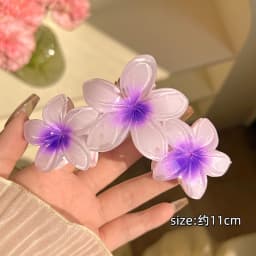 1/2pcs Fashion Gradient Egg Flower Hair Claws Clip For Women Sweet Acrylic Girls Hairpins Headwear Hair Accessorie