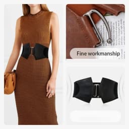 Plus Size Elastic Corset Belts Ladies Dress Suit Wide Big Waistband Waist Wide Stretch Designer Stretch Cummerbunds Female