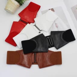 Plus Size Elastic Corset Belts Ladies Dress Suit Wide Big Waistband Waist Wide Stretch Designer Stretch Cummerbunds Female