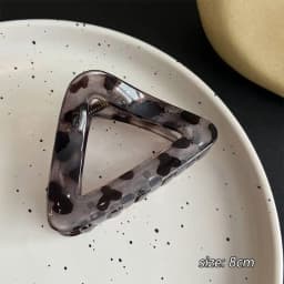 Geometry Triangle Large Hair Claw Clips Crab Clamps Women Girls Leopard Ponytail Holder Hair Barrettes Hairpins Hair Accessories