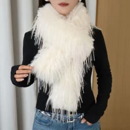 Thick Fluffy Plush Long Strip Scarf 180cm Imitation Mink Fur Y2K Girl Scarf Luxury Classic Ladies Tassels Scarf Outdoor