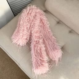 Thick Fluffy Plush Long Strip Scarf 180cm Imitation Mink Fur Y2K Girl Scarf Luxury Classic Ladies Tassels Scarf Outdoor