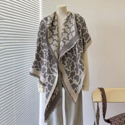 2025 New Design Women's Winter Cashmere Scarf - Elegant Warm Leopard Print Pashmina Shawl, Poncho & Bufanda