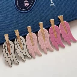 Y2K Cute Wing Hair Clips Invisible Side Bang Clip Hairpin for Women Kawaii Hair Accessories for Women Girls Headwear Party Gifts