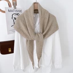 Wool Winter Scarf For Women Warm triangle Knit Scarves Hijab Solid Lady Shawl Wrap Female Pashmina Bandana Head Scarfs New